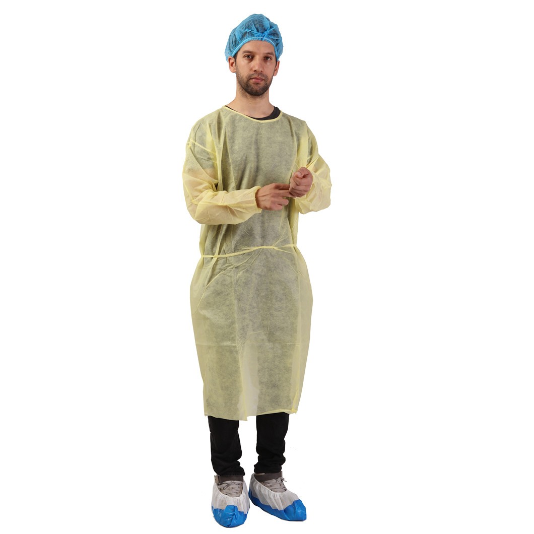 Hot selling Non-woven Disposable Isolation Gown
